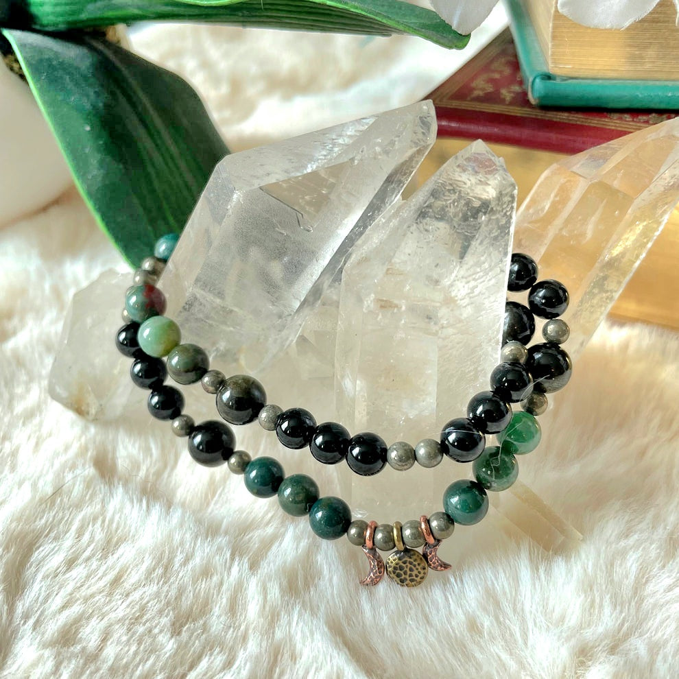 Morrigan’s Power (double bracelet / mini-mala)